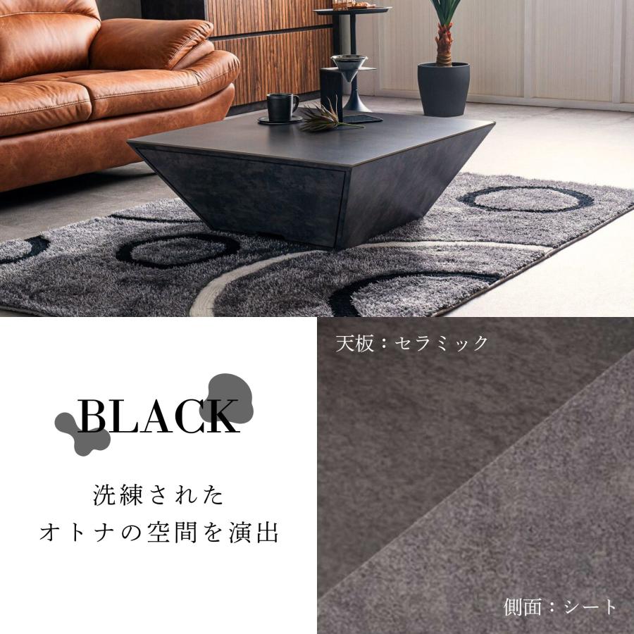 【美品】デュエ セラミック柄 センターテーブル キズに強い セラミック天板 リビングテーブル スプラ センターテーブル