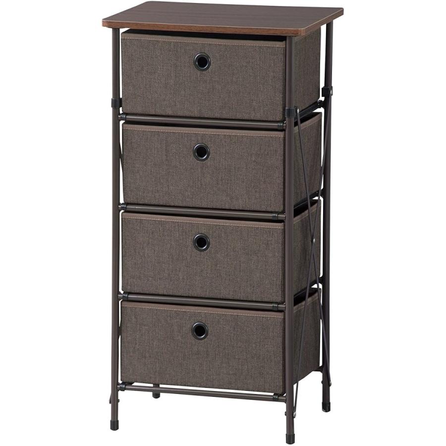 チェスト LFS-702BR 簡単組立チェスト AZUMAYA 東谷 リビングチェスト