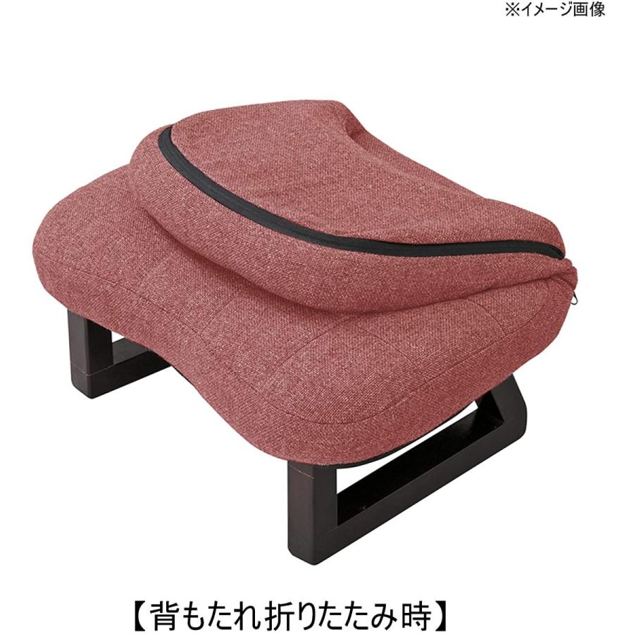 正座椅子 背もたれ付き LSS-23GY LSS-23RD フロアチェア AZUMAYA 東谷