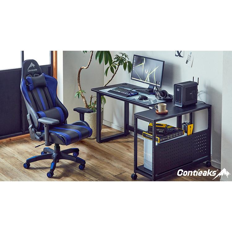 【クリーニング済】Contieaks ルセル ゲーミングチェア 関家具 ゲーミングチェア オフィスチェア ルセル オットマン付き