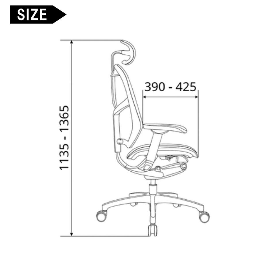 エルゴヒューマン エンジョイ2 EJ2-HAM Ergohuman ENJOY2 オフィスチェア ヘッドレスト付き ハイタイプ ハイバック 肘付き おしゃれ メッシュ 正規品｜comodocasa｜10