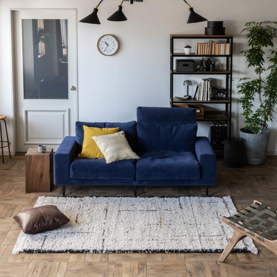 シンプルで部屋に馴染む！ ⒉５人掛け！　ネイビー！ ソファ – RASIK（ラシク）家具・インテリア専門店