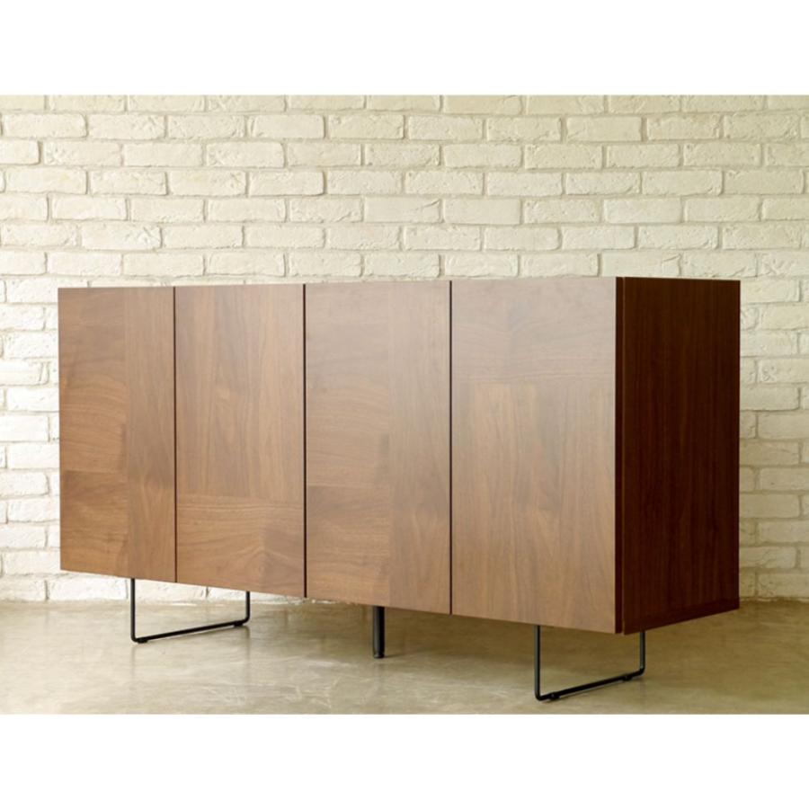 サイドボード ルト 幅150cm 日本製 GART 木製 収納 ウォールナット