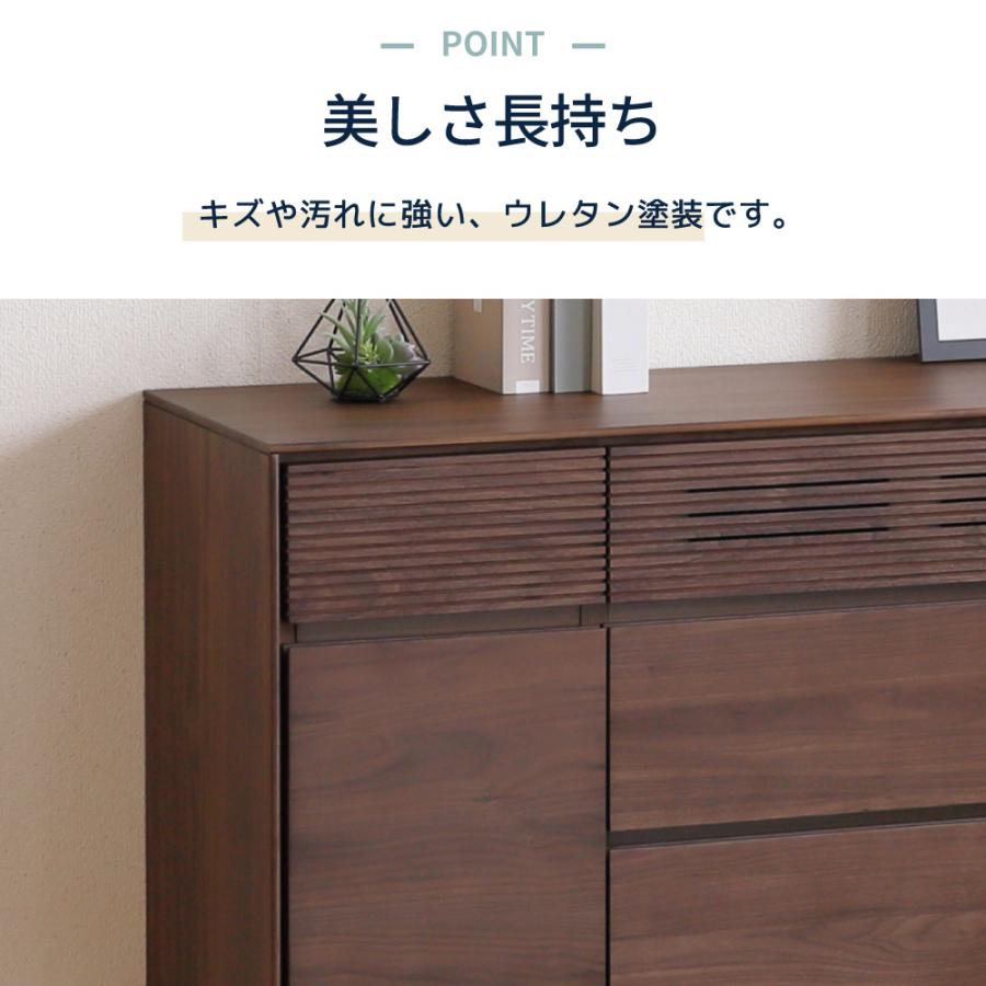 家具 生活家具 シギヤマ家具　サイドボード　ブラウン シギヤマ家具工業 サイドボード キャビネット 配線整理 湿気対策 北欧