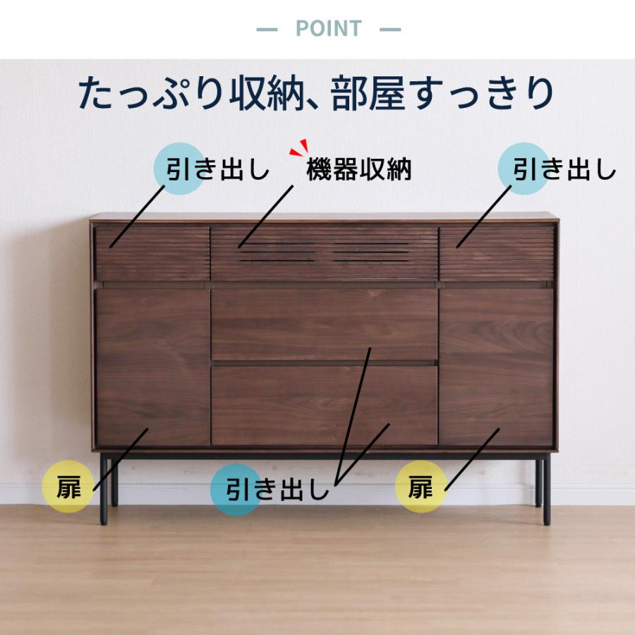 シギヤマ家具工業　サイドボード　幅60cm シギヤマ家具工業 サイドボード キャビネット 配線整理 湿気対策