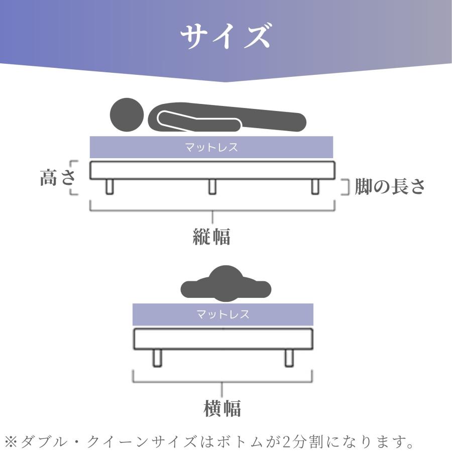 日本ベッド　ボックスボトム　ダブル ビンセント ボックスボトム | 眠りから暮らしを考える日本ベッド