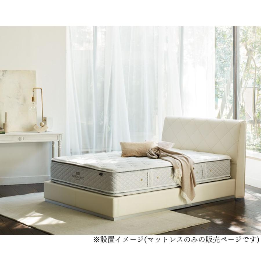 【開梱設置付】 日本ベッド マットレス キング 幅180cm 厚さ29cm ピロートップ シルキーポケット 11263 日本製 正規品 シルク ウール ポケットコイル 抗菌 防臭の画像