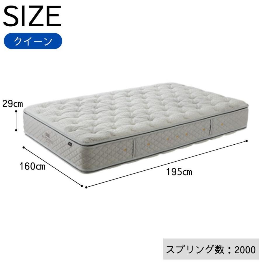【新品】クイーン　ベッド　マットレス 日本ベッド 【開梱設置付】 マットレス クイーン 幅160cm 厚さ29cm