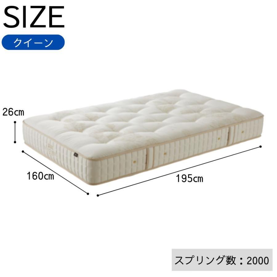 日本ベッド 【開梱設置付】 マットレス クイーン Q 幅160cm 厚さ26cm