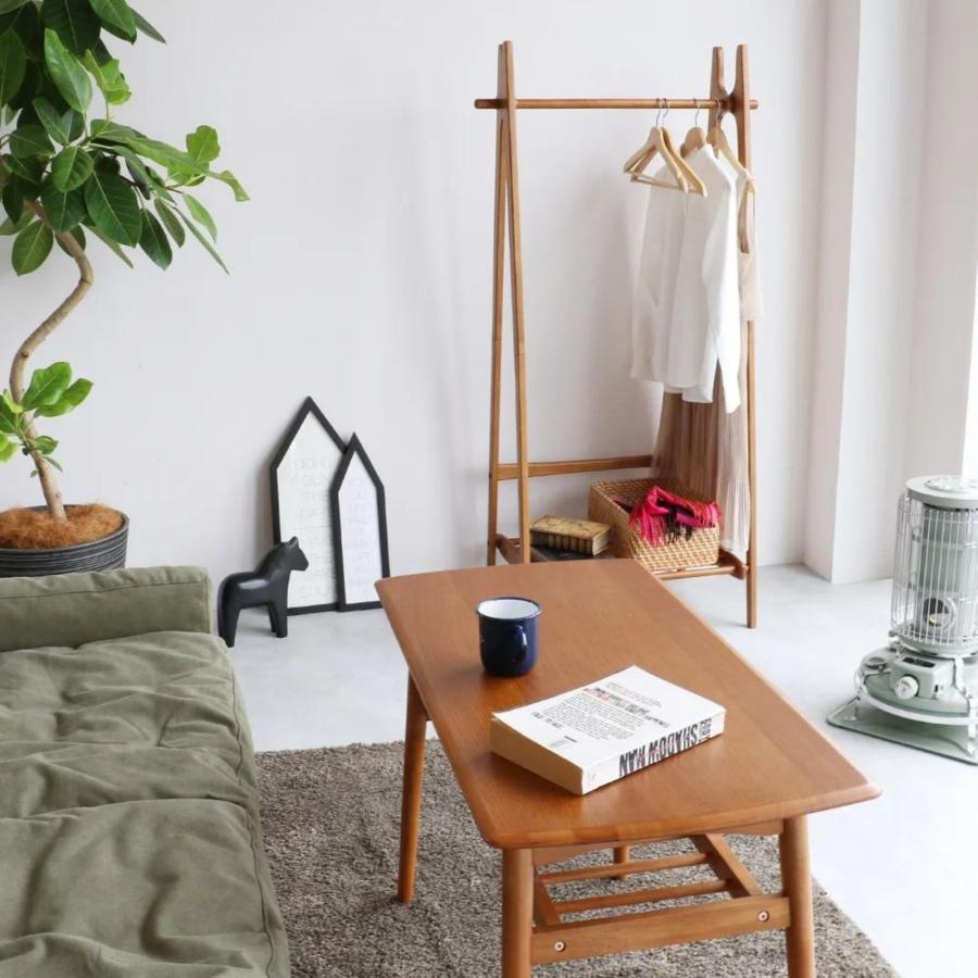 ICHIBA（市場） 折り畳み式 ハンガーラック コート 棚 おしゃれ ラック