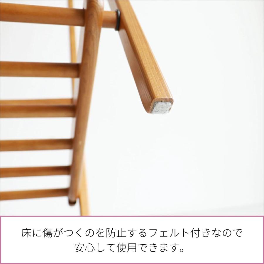 ICHIBA（市場） 折り畳み式 ハンガーラック コート 棚 おしゃれ ラック