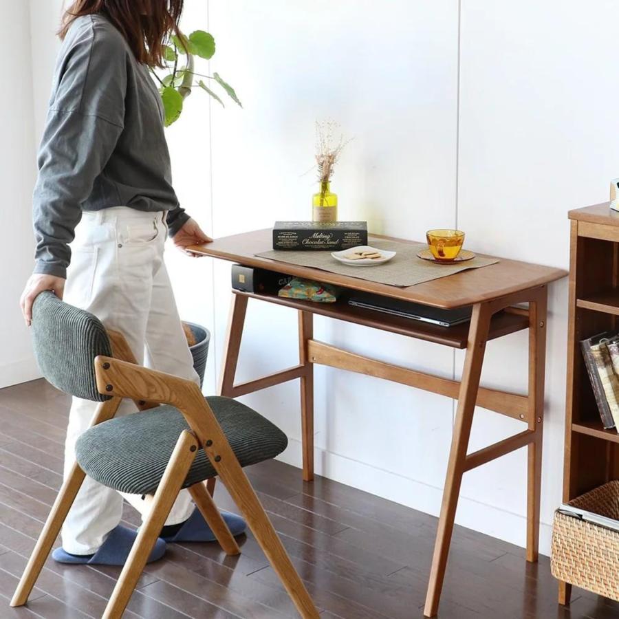 極美品】木製デスク 木製テーブル 作業机 事務机 ブラウン 幅100～180