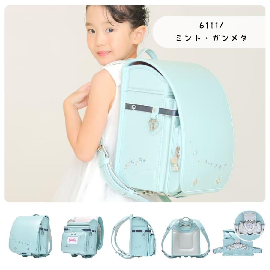 ランドセル くるピタ フィットちゃん Barbie ミルキーウェイ 1bb7754k 2027 日本製 クラリーノ 女の子 A4ファイル対応 かわいい おしゃれ パステル調 6年保証の画像