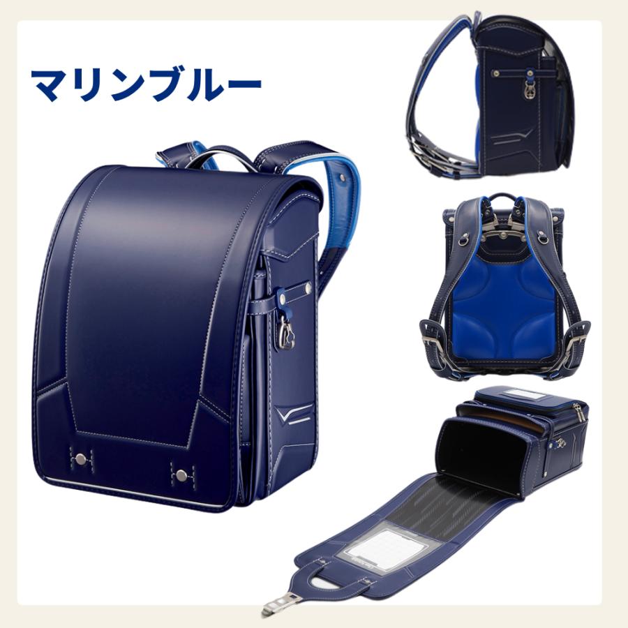 ランドセル アクティブムーブ MCF-720-RF A4フラットファイル 日本製 自動ロック e-QBE型 らくふわベルト ミラくるっロック 男の子 かっこいい 2027 6年保証の画像