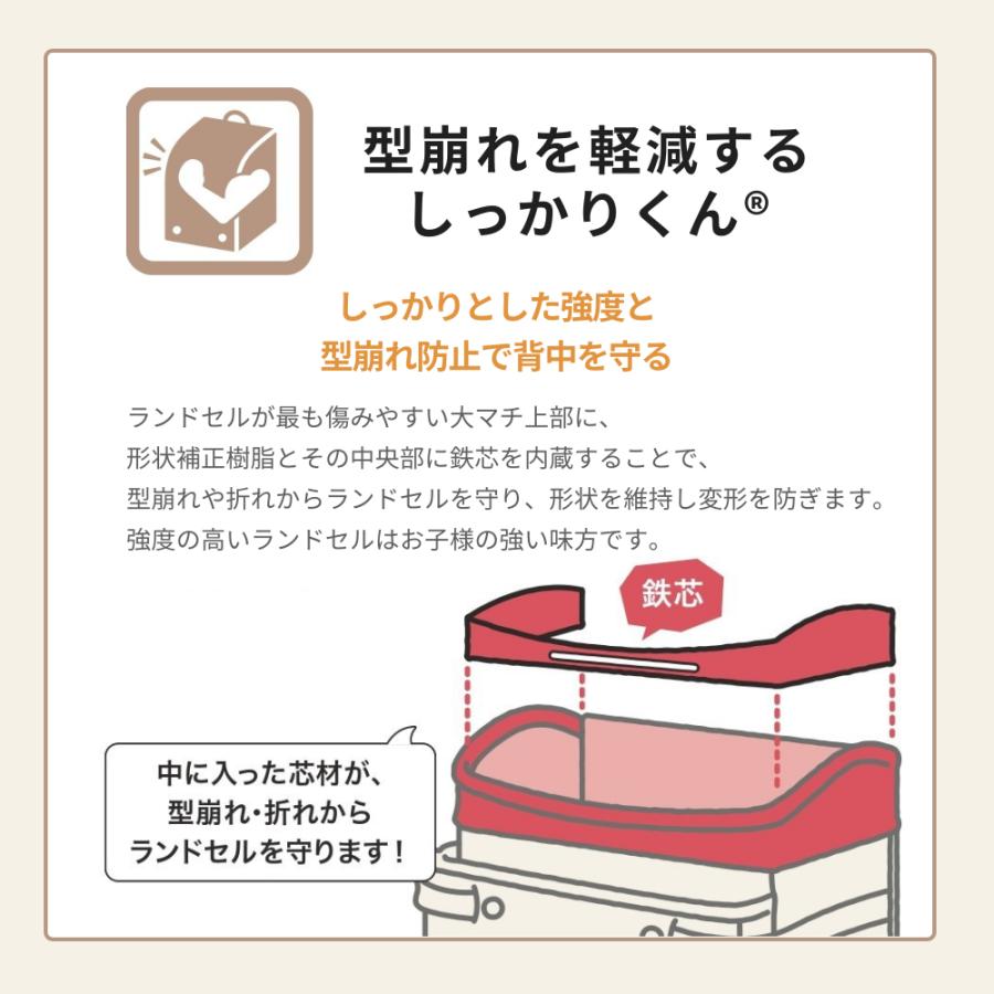 ランドセル アクティブムーブ MCF-720-RF A4フラットファイル 日本製 自動ロック e-QBE型 らくふわベルト ミラくるっロック 男の子 かっこいい 2027 6年保証の画像
