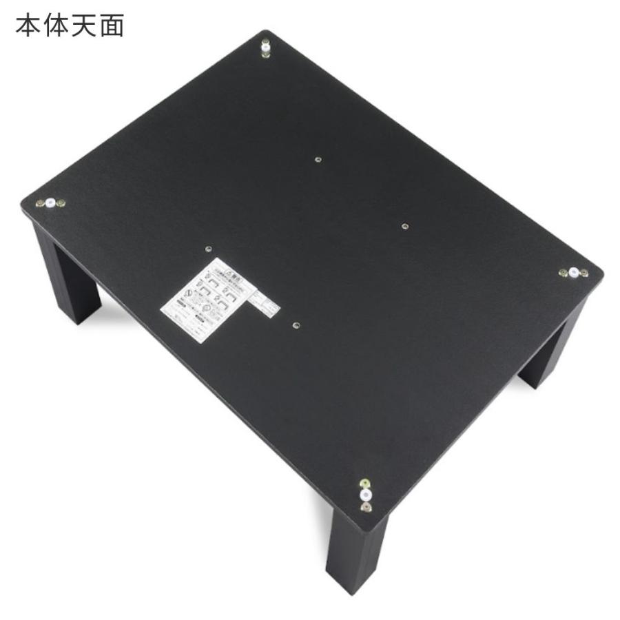 アイクラフト こたつ テーブル 長方形 80×60 2人用 大川家具 石英管