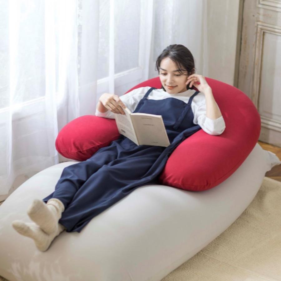 カール　MOGU 新品未使用　レア　モグ　クッション MOGU パウダーサポート 本体 カバー付き ビーズクッション 授乳