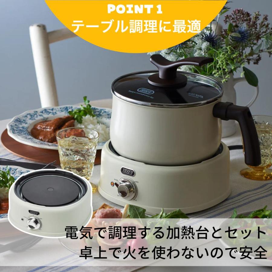 Toffy 選べるW特典付a トフィー 2WAY 電気マルチポット 鍋 卓上 直火