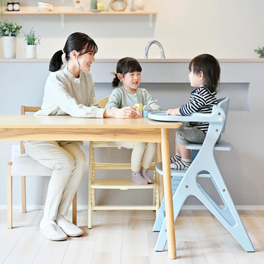 【美品】大和屋　アッフルチェア　ハイチェア　椅子　ベビー　テーブル　ガード付き Amazon | 大和屋 の 安心な ベビーチェア アッフルチェア