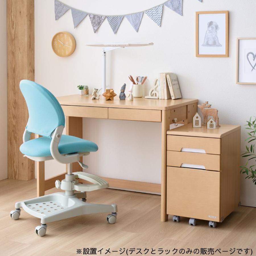 コイズミ ミニマル 学習机 セット 学習デスク 勉強机 デスク マルチラック MDF-151 MO MDF-152 WT ステップアップデスクM 100cm 組み替え 子供 大人 シンプル｜comodocasa｜02