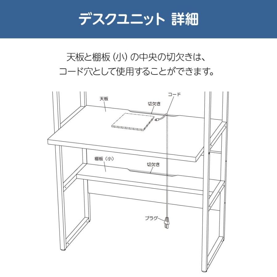 KOIZUMI（コイズミ） パソコンデスク 組み合わせ ユニット WaLLBE 学習