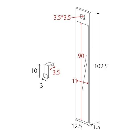 壁掛け ウォールミラー 吊り下げスリムミラー AR-MR02 全身 姿見