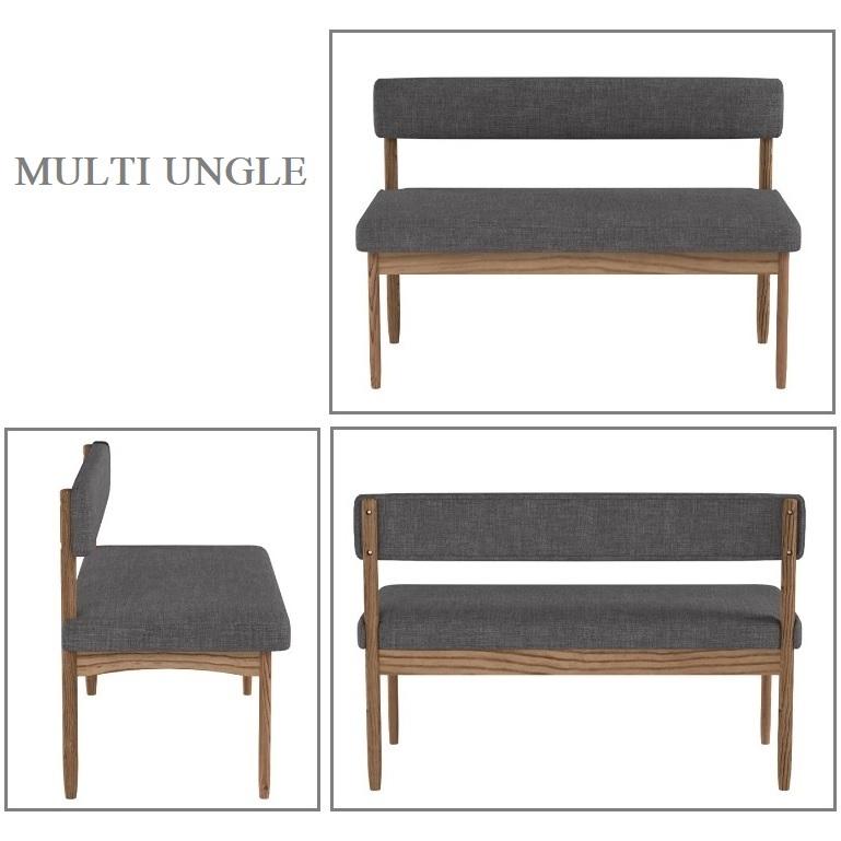 東谷 エコモ ソファ HOC-151GY 1532 エコモ ソファ HOC-151GY 東谷 木製 食堂椅子 食卓 北欧 布張り