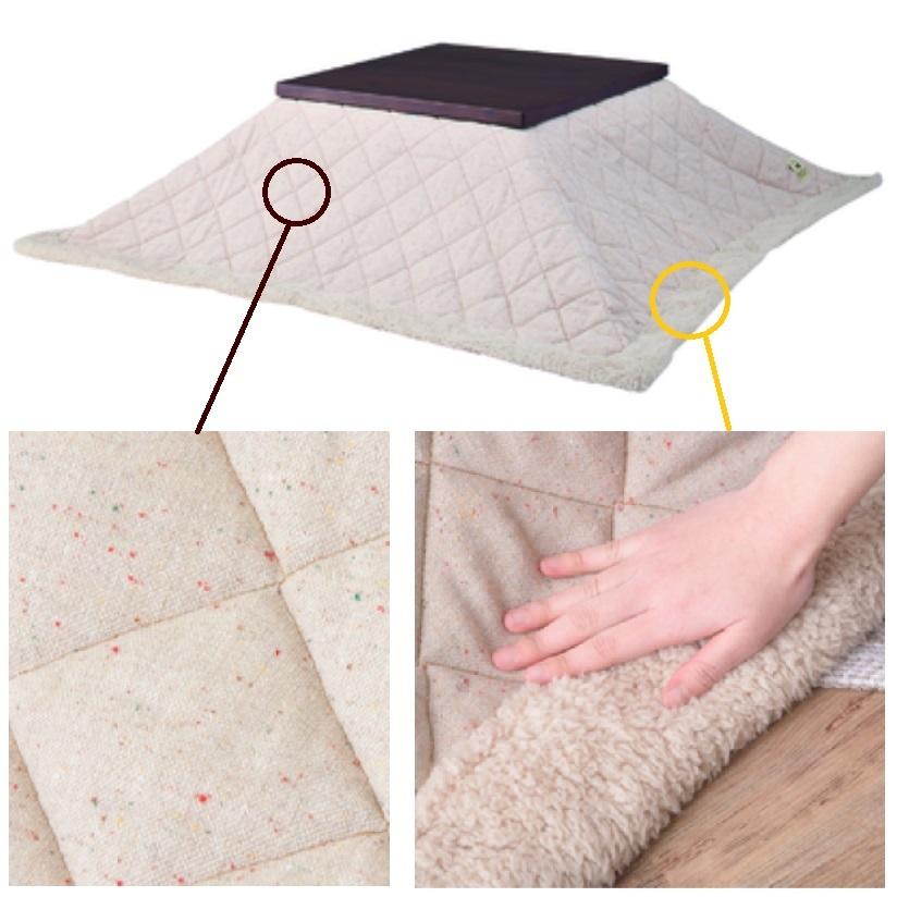 こたつ掛け布団 薄掛コタツ布団 正方形 W190×D190 天板80×80以下用