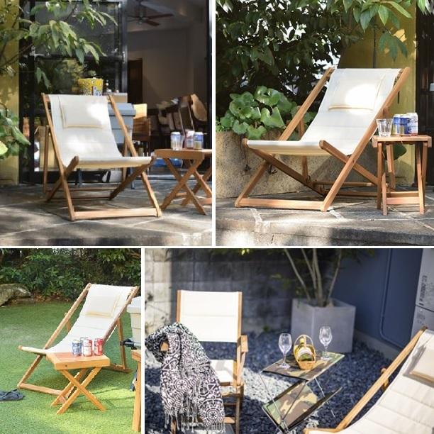 デッキチェア NX-512 ガーデンチェア 東谷 アウトドアチェア