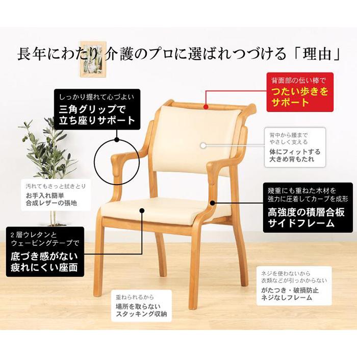ダイニングチェア 介護椅子 Care-AC-114 Care-114-AC おつたいくん 貞