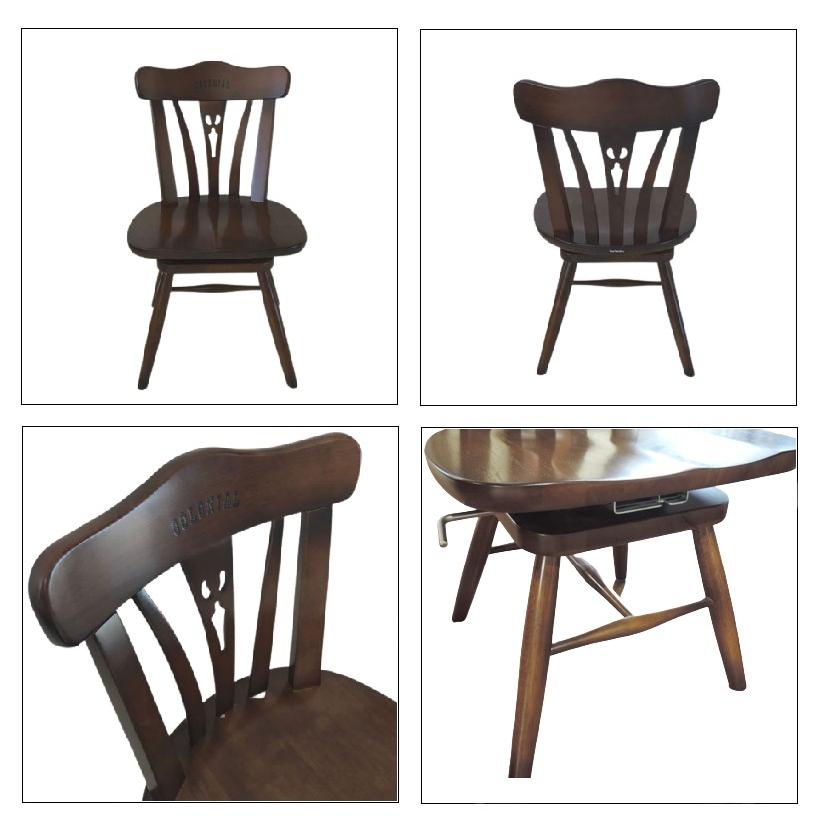 カリモク家具 コロニアル 肘無食堂椅子 回転式 ダイニングチェア 日本製 2 カリモク家具 コロニアル 肘無食堂椅子 回転式 ダイニングチェア 日本