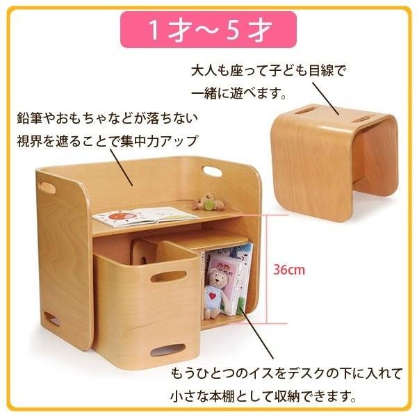 デスク単品 ホップル HOPPL COLOCOLO CHAIR&DESK コロコロ チェア＆デスク ブラックウォールナット キッズデスク 子供机 学習机 子供用家具 人気 完成品｜comodocasa｜06