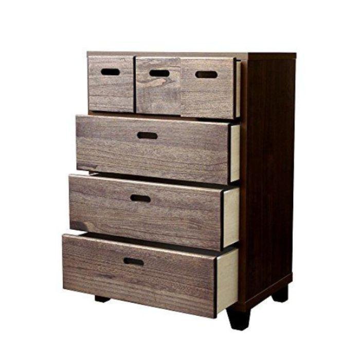 チェスト ローチェスト クレスト 幅60cm 高さ81cm 日本製 国産 桐 脚