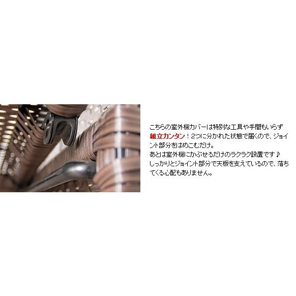 室外機カバー ラタン調 CV-950 Esterno エステルノ エアコン室外機 幅