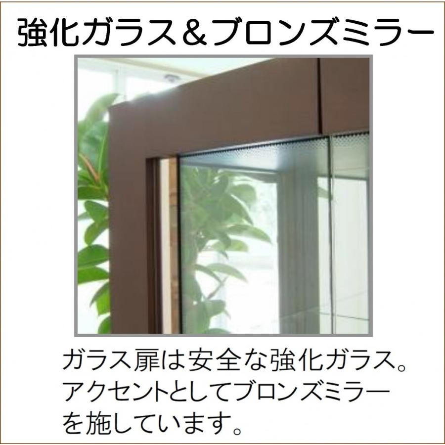 開梱設置付 キュリオケース 日本製 コレクションケース 幅60cm