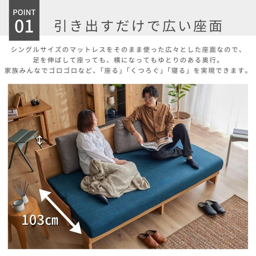 Meuble（モーブル） 開梱設置 豪華W特典付gi ごろ寝 ソファベッド