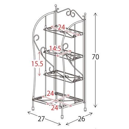 Del Sol　シューズラック（ブラック） シューズラック スリッパラック DS-SR270S 玄関ラック DEL SOL