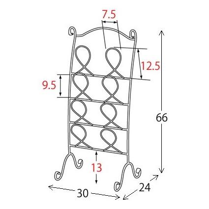 スリッパラック DS-SR3210S DEL SOL デルソル 玄関 スリム ブラック 収納 玄関ラック おしゃれ 可愛い アンティーク スリッパスタンド スチール 姫系 軽い 軽量