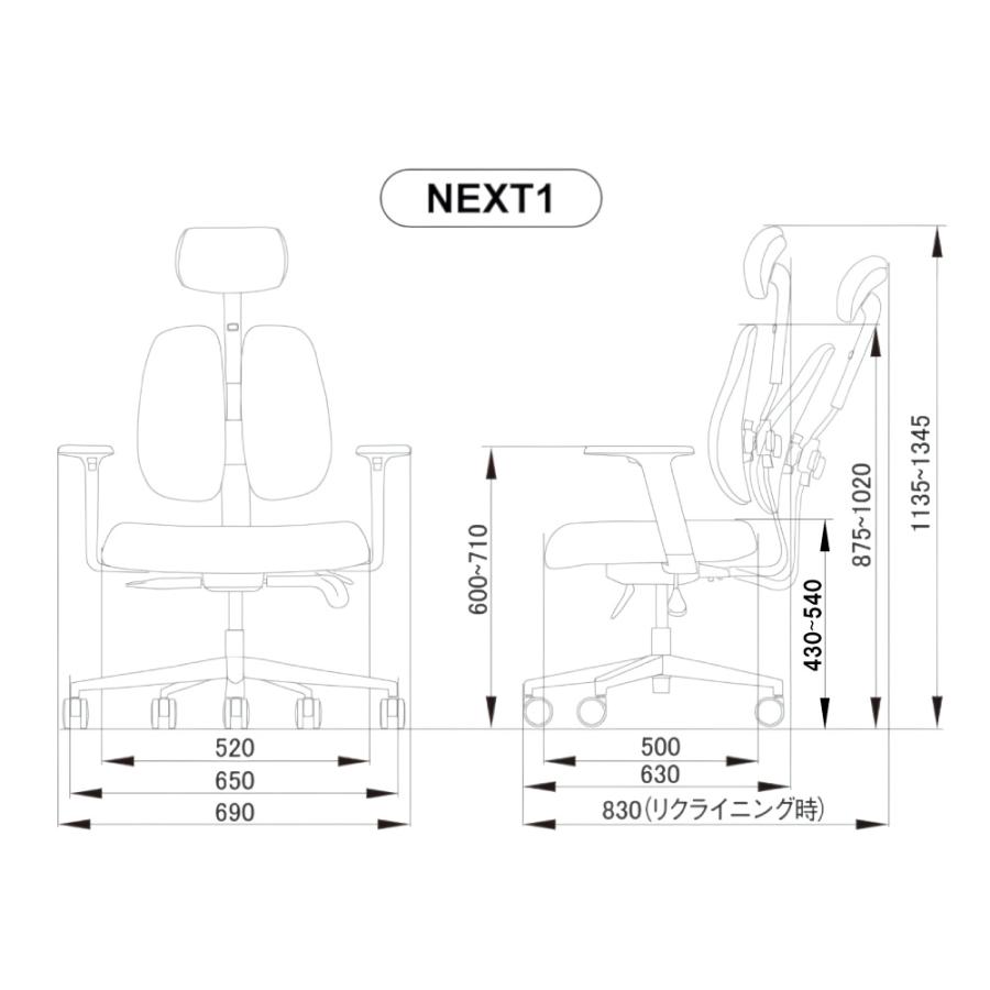 デュオレスト（DUOREST） NEXT1 オフィチェア DUOREST 2022年新型