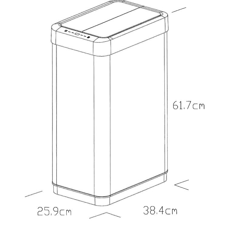 EKO（イーケーオー） ごみ箱 EK9261 45L お洒落 ゴミ箱 スマート家電