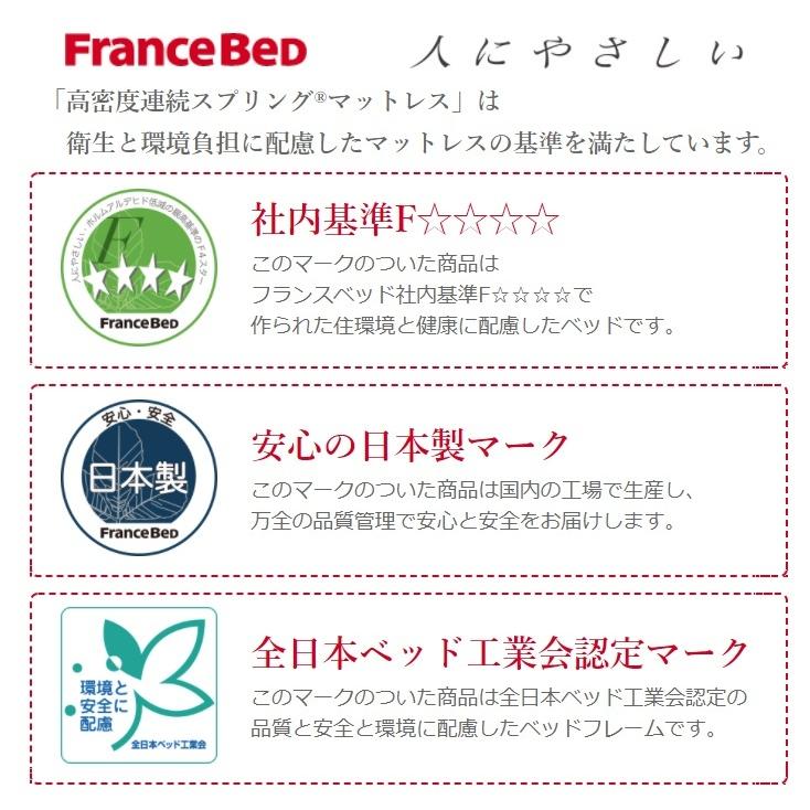 フランスベッド マットレス 薄型 フォールドエアープレミアム FD-PRE01  France Bed 通気性 日本製 折りたたみ 折り畳み 高密度連続スプリング シングル FOLDAIR｜comodocasa｜09