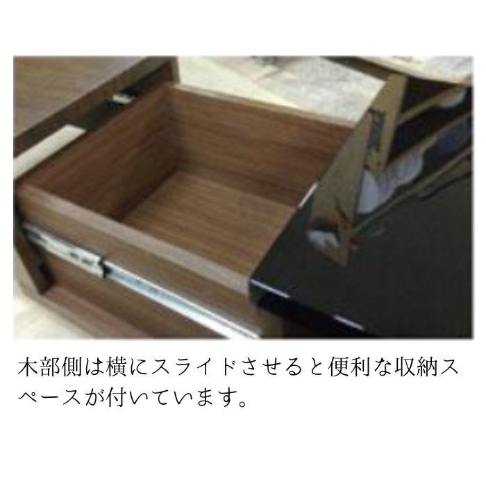 センターテーブル FURIO 90 幅90×奥行45×高さ34.5cm ミドルブラウン 収納スペース付き ローテーブル 苫小牧西店 センターテーブル フリオ ローテーブル 机 テーブル デスク 天然木