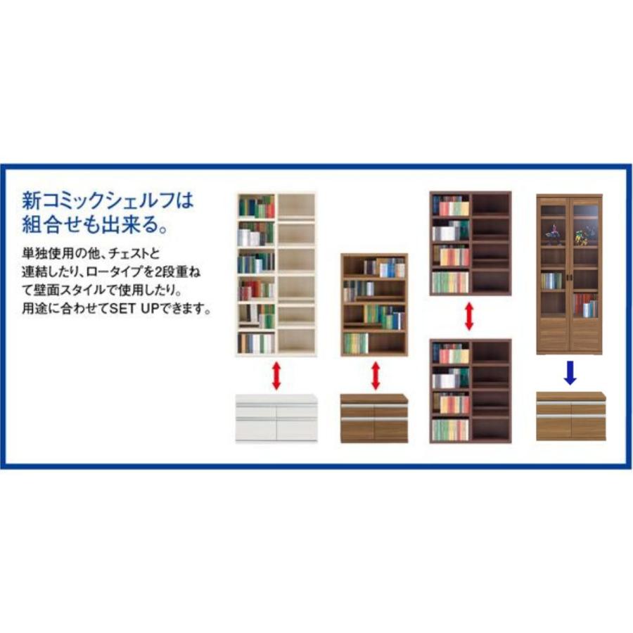 フナモコ ローチェスト FLA-75S FLD-75S FLR-75S FLS-75S FLG-75S 幅75 奥行45 高さ48cm コミックシェルフの下台 引き出し 2段 日本製 コンパクト ローボードの画像