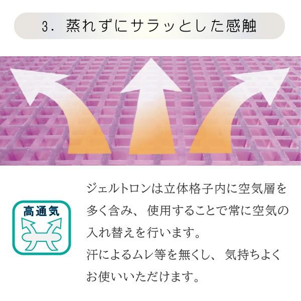GELTRON ジェルトロン クッション シングル＋3Dフォーム 42 Mサイズ 体圧分散 厚さ3cm 振動吸収 デスクワーク ドライブ 腰当て 背当て 車椅子 運転 GTC1M3Dの画像