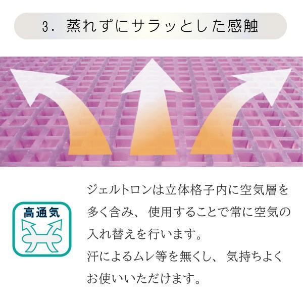 ジェルトロン GELTRON クッション シングル＋3Dフォーム 38 Sサイズ 体圧分散 厚さ3cm 振動吸収 デスクワーク ドライブ 腰当て 背当て 車椅子 運転 GTC1S3Dの画像
