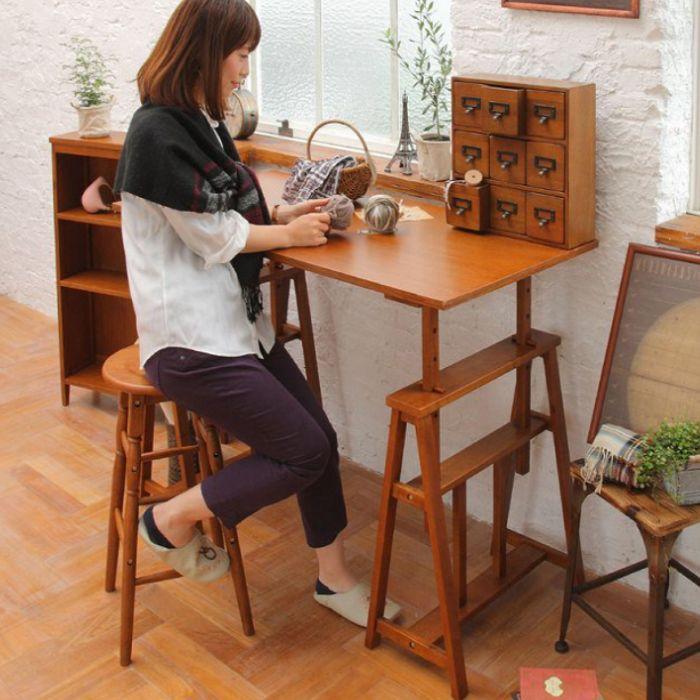 ICHIBA スツール ハイスツール hommage High Stool 丸 丸型 円形