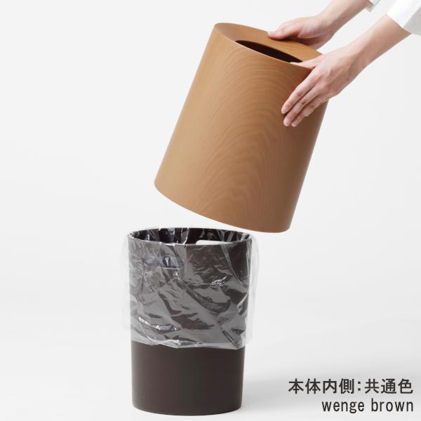 ideaco（イデアコ） ゴミ箱 ダストボックス 11.4L 木目調 ウッド