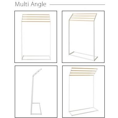 タオルスタンド HS-4065 幅40〜65 幅伸縮 タオルハンガー バスタオル