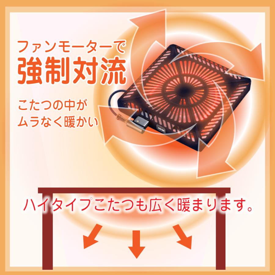協立工芸 速暖 2秒 ハロゲン こたつ こたつテーブル ハイタイプ 長方形 