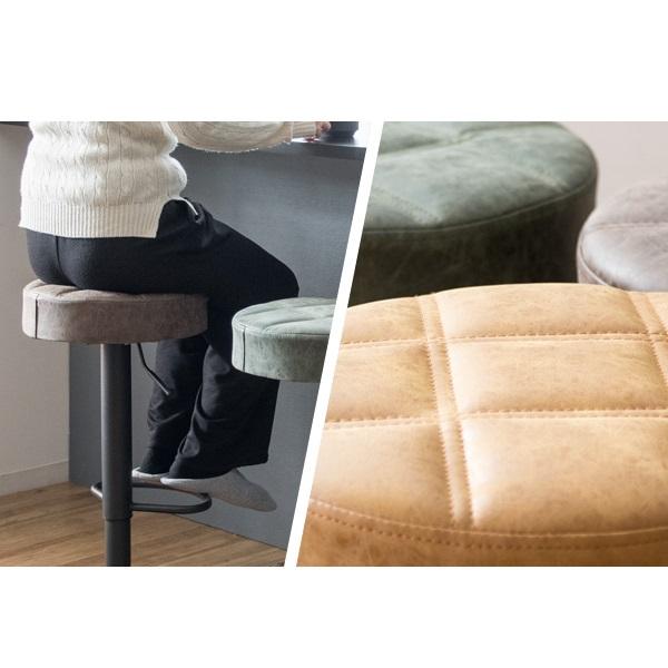 カウンターチェア バーチェア KNC-K104 Charma シャルマ キルティング